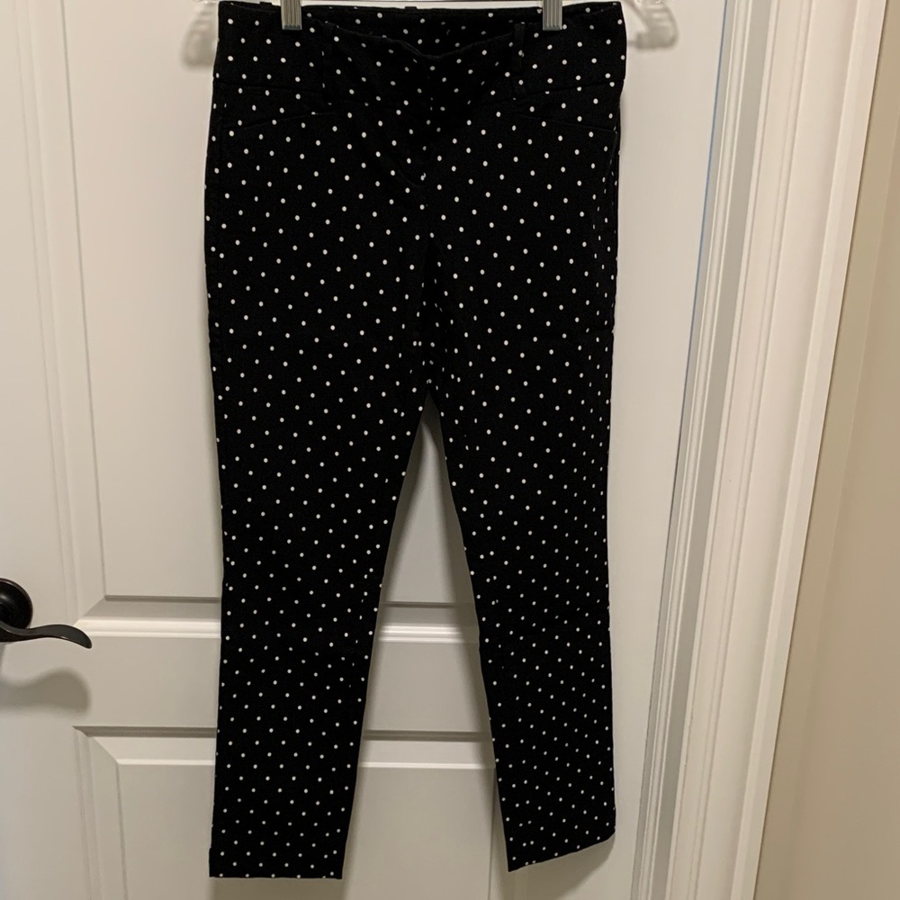 Davina Stylish Elegant Trendy Black & White Polka Dot women’s dress pants.Size2R